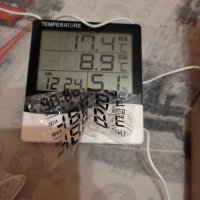  Термометър за аквариуми Вътрешен цифров LCD термометър с будилник Голям LCD дисплей  НОВ, снимка 1 - Аквариуми - 43597448