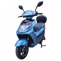 Електрически скутер My Force светло син цвят с регистрация с куфар, снимка 1 - Мотоциклети и мототехника - 37027503