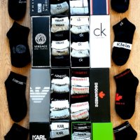 Уникални мъжки чорапи DSQUARED, HUGO BOSS, CALVIN CLEIN, ARMANI, BARROW, TOMMY, KARL, VERSACE, снимка 8 - Спортни дрехи, екипи - 37204293