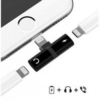 Преходник за iPhone lighining(м)/lighining(ж) + JACK(ж) 3,5mm, снимка 2 - USB кабели - 32546333