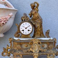 Каминен часовник от края на 19-ти век!, снимка 2 - Антикварни и старинни предмети - 33409647