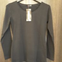 Чисто нова черна блуза дълъг ръкав, с етикета , изчистена , памук+еластан , различни рри, гарваново , снимка 2 - Тениски - 37456693