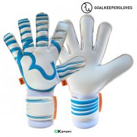 Вратарски ръкавици RWLK PRO LINE WHITE/LIGHT BLUE размер 7,8, снимка 1 - Футбол - 32901311