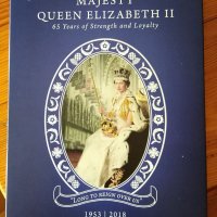 Юбилейна сребърна монета 1 oz Кралица Елизабет ||, снимка 1 - Нумизматика и бонистика - 36865769