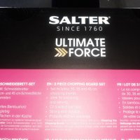 Комплект от 3 Бамбукови дъски за рязане Salter Ultimate Force, снимка 3 - Прибори за хранене, готвене и сервиране - 43743917