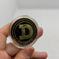 Dogecoin - позлатена колекционерска монета, снимка 6 - Нумизматика и бонистика - 33575020