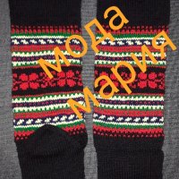 плетени фолклорни чорапи, снимка 1 - Коледни подаръци - 43283723