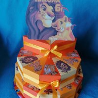Картонена торта Цар Лъв 4, снимка 1 - Други - 26352456