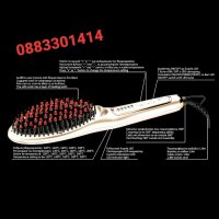 Електрическа турмалинова четка за коса за изправяне , снимка 3 - Друга електроника - 32910959