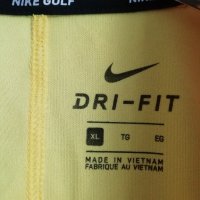 Nike Dri-Fit Golftec XL оригинална мъжка жълта тениска фланелка , снимка 3 - Тениски - 43314711