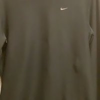 Страхотна наситено черна еластична унисекс фланела еластично трико  блуза Найк - Nike , снимка 7 - Блузи с дълъг ръкав и пуловери - 32491594