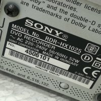 SONY DVD RECORDER RDR - HX1025  (250GB), снимка 3 - Друга електроника - 43119749