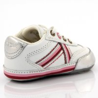 Бебешки обувки GEOX, бели с розово, снимка 3 - Бебешки обувки - 27349887