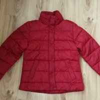 Детско зимно яке ZARA, 152-158 см  12-13г, тъмно червено, много топло с вата и полар, много запазено, снимка 1 - Детски якета и елеци - 35077467