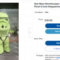 Star Wars troopers-плюшени, снимка 2 - Плюшени играчки - 36684484