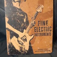 Fender since 1946 Fine Electric Instruments-метална табела (плакет), снимка 1 - Китари - 43144657