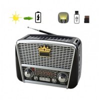 Соларно радио с Bluetooth и фенер, снимка 1 - Радиокасетофони, транзистори - 39036558