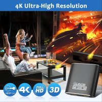 FOKKY 1x2 HDMI Алуминиев сплитер 4K@60Hz,Поддържа HDCP/4K/3D/UHD,HDMI 1 in 2 out>Xbox/PS4/PS3/HDTV, снимка 5 - Други - 43062451