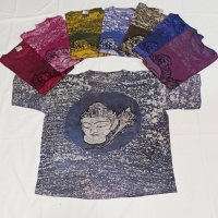 Индийски ръчно рисувани тениски- памук, снимка 1 - Тениски - 36599695
