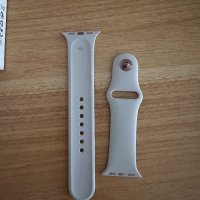 Apple Watch Sport Band M/L - оригинална силиконова каишка за Apple watch 38mm, 41mm сив, снимка 5 - Смарт гривни - 43867466