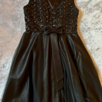 Дамска черна рокля Junona, снимка 2 - Рокли - 44893704