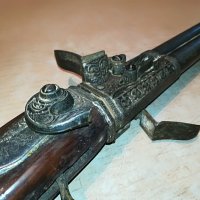 стара пушка антика-метал/дърво 102см 0406210831, снимка 6 - Антикварни и старинни предмети - 33100028