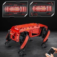 Електрическо куче робот за сглобяване - 936 части с дистаниционно управление, снимка 2 - Конструктори - 43424132