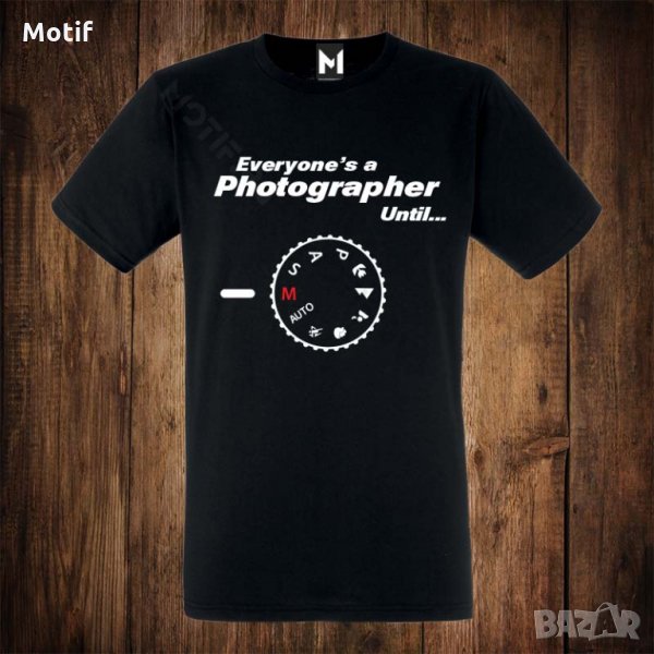 Мъжка тениска с щампа ФОТОГРАФ, снимка 1