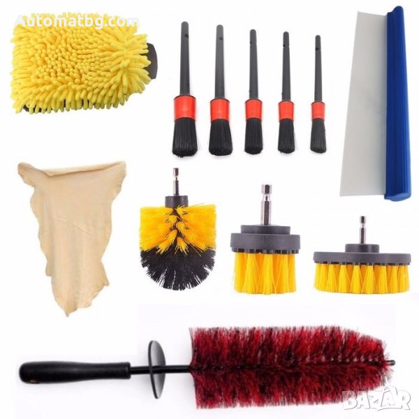 Комплект четки за автомобил Automat, Четки за почистване, 12бр, снимка 1