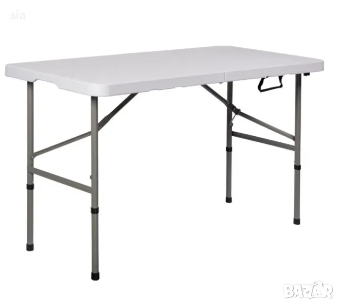 Маса за пикник, сгъваема, метална, 120/74(55) /60 см., снимка 1