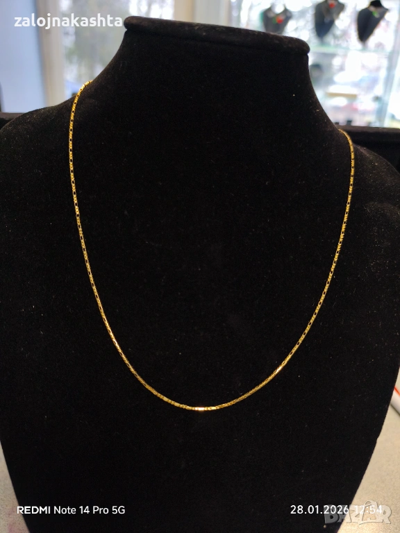 НОВ ЗЛАТЕН СИНДЖИР 3,15 14К, снимка 1