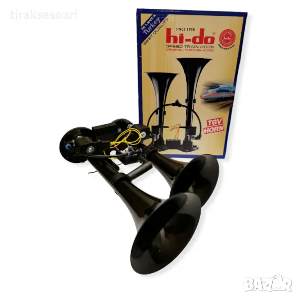 24V 250dB Музикална Тромба с 2 мелодии за Камиони Трактори Автовози, снимка 1