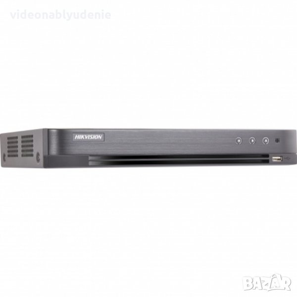 Hikvision DS-7208HUHI-K1 DVR Рекордер 8 Канала HD-TVI/AHD/CVI 5MP@96/3MP@144/2МP@200fps H265+ Audio, снимка 1