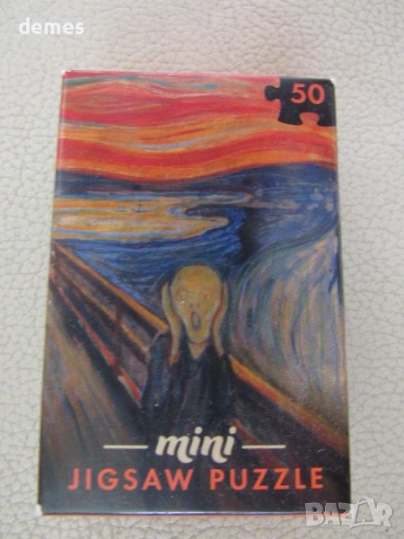 Мини пъзел 50 части-"Викът"-Едвард Мунк, снимка 1