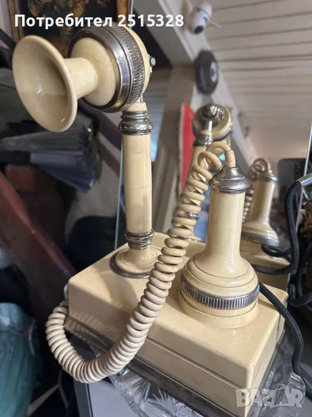 стар ретро телефон руски бакелит, снимка 1