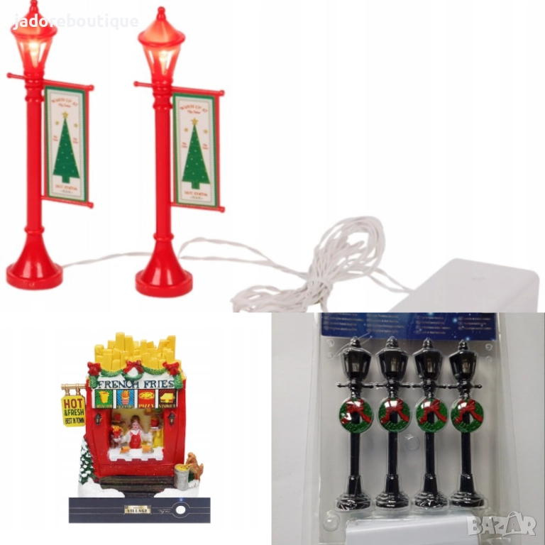 Светещи фигури/ миниатюри за макет на коледни селца - различни видове, снимка 1