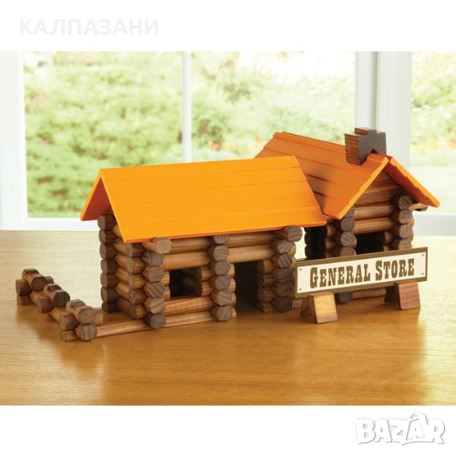 Дървена къща - Lumberjax General Store Real Wood Building Log Set  165 ч 2022, снимка 1