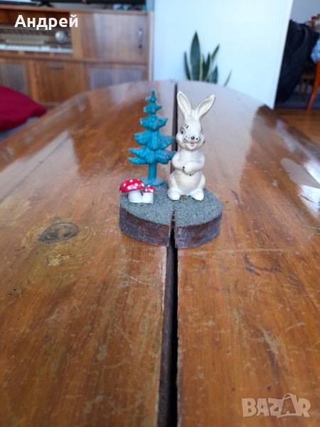 Стара декорация,сувенир Заек, снимка 1