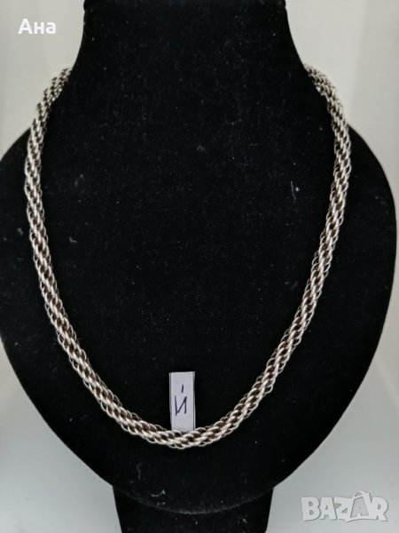 Дебел сребърен синджир БУКВА Й, снимка 1