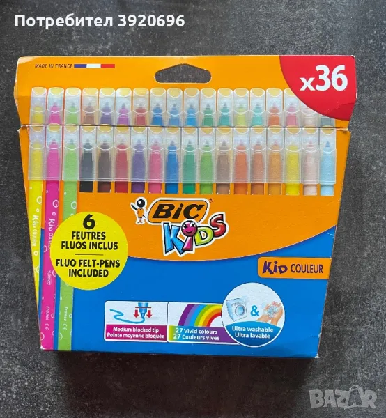 32 флумастера Bic, снимка 1