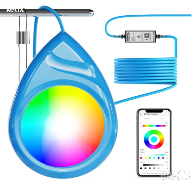 LED осветително тяло за басейни Brimmel, снимка 1