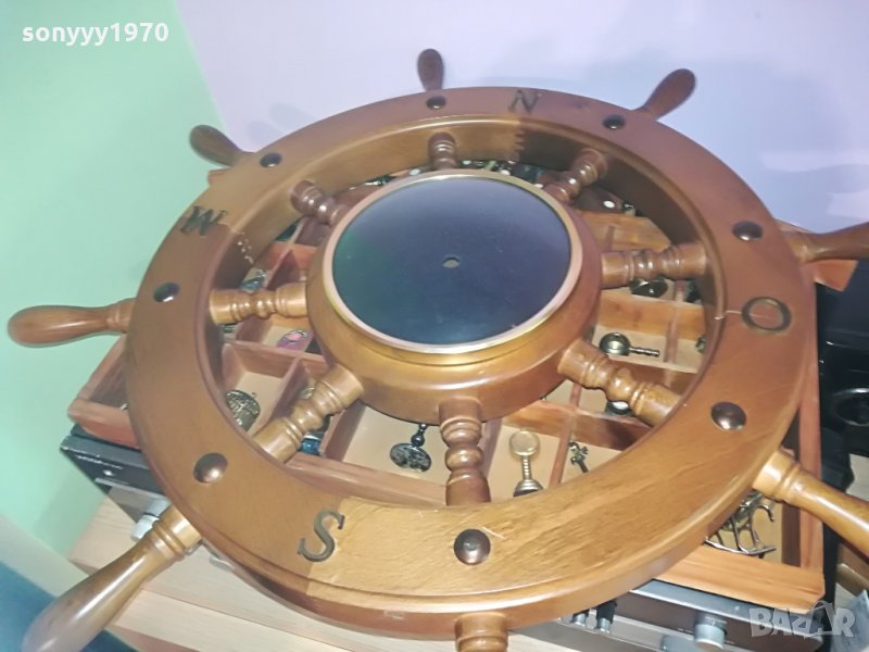 ДЪРВЕН РУЛ-МАСИВЕН И ОГРОМЕН, снимка 1