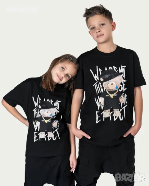 Тениска с печат и тениска с джоб  7-10г MADE BY SOCIETY, снимка 1