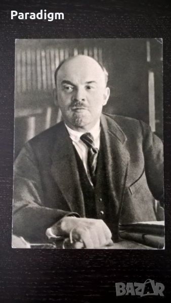 Картичка - Ленин в кабинета си в Кремъл, снимка 1
