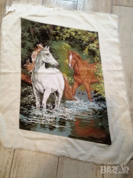 Гоблен,, Коне в реката,, /ariadna/, снимка 1