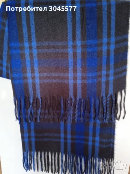 Шал с ресни, дължина 184 см, снимка 1