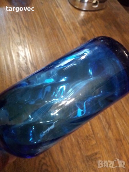 Кобалтово синя бутилка от газирана вода, снимка 1
