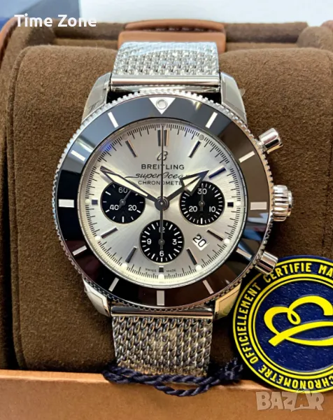 Breitling Superocean Heritage II B01 Chronograph 44mm Steel "Panda" Dial Ceramic Различни Варианти, снимка 1