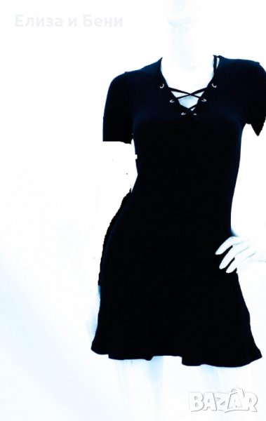 мини рокля Х&М с връзки тип корсет, снимка 1