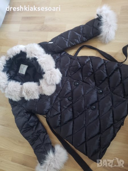 Страхотно Черно яке Moncler с гъши пух, снимка 1